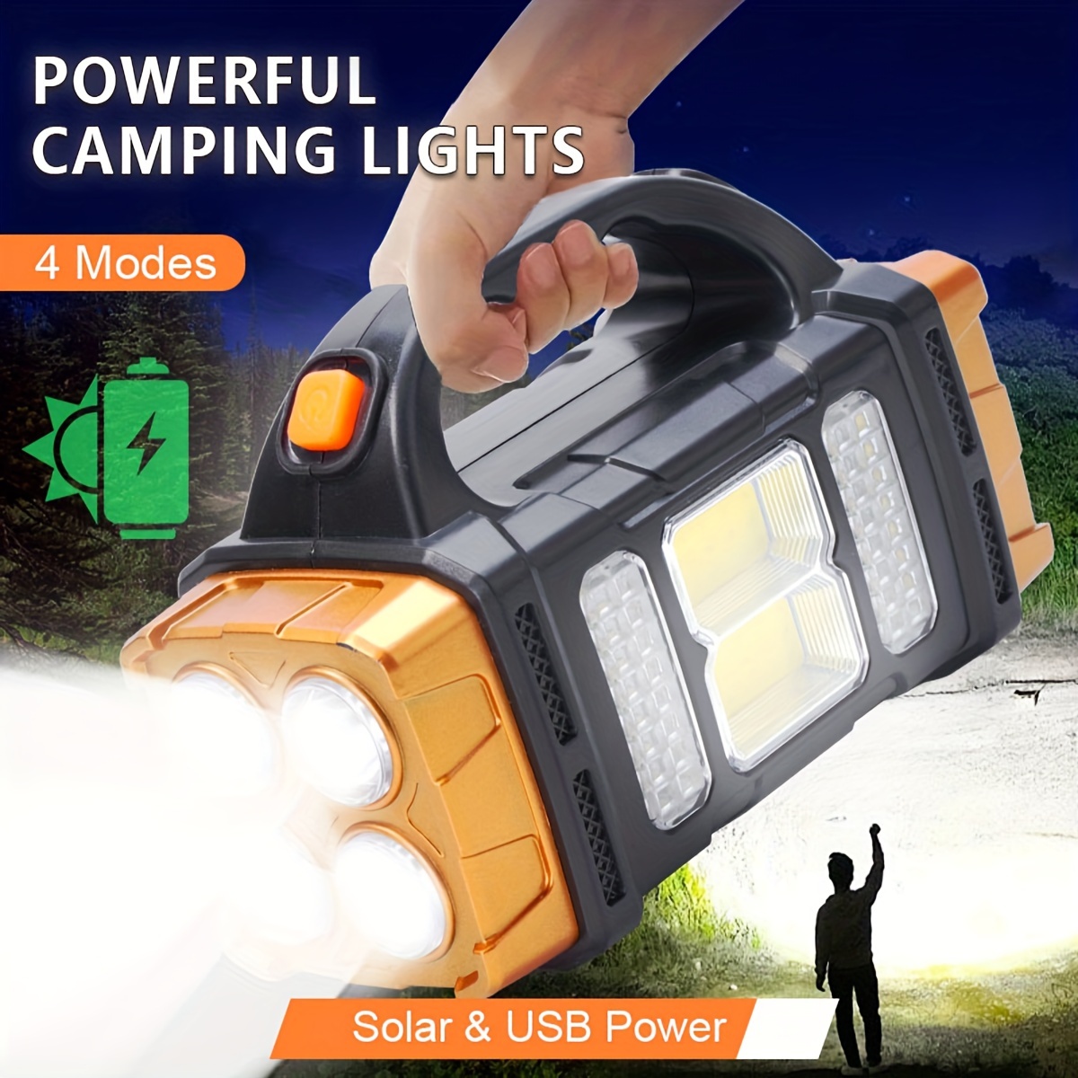 Outdoor Power Supply - 새로운 업그레이드 충전식 고출력 태양광 LED