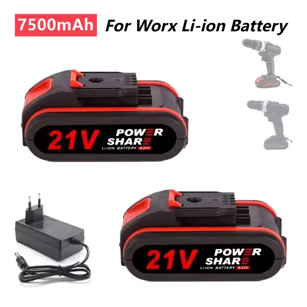 Electric Chainsaw Battery - WORX용 고용량 충전식 리튬 이온 배터리,