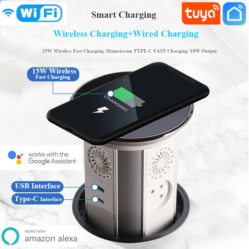 Outdoor Power Timer - WIFI Tuya 터치 자동 리프팅 팝업