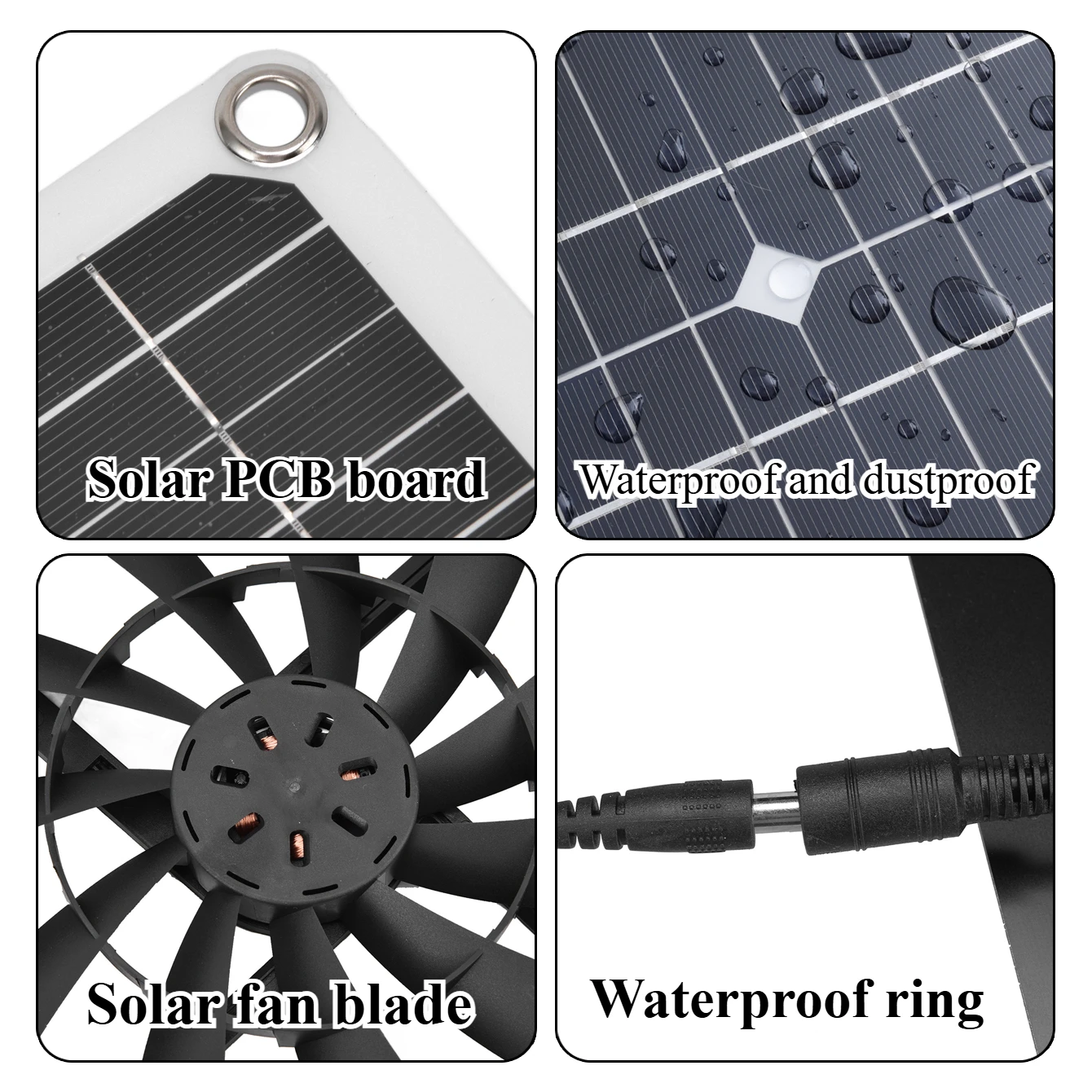 15W 25W 태양광 배기 팬 환기 키트 야외용 방수  - Outdoor Power Vent 리뷰 및 가격