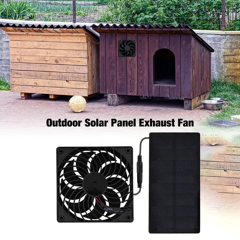방수 태양광 12cm 환풍기, 야외 온실, 닭장, 애완 - Outdoor Power Vent 리뷰 및 가격