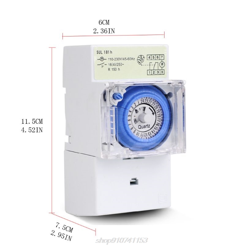 SUL181H 기계식 타이머 스위치 220V 16A D - Outdoor Power Timer 리뷰 및 가격