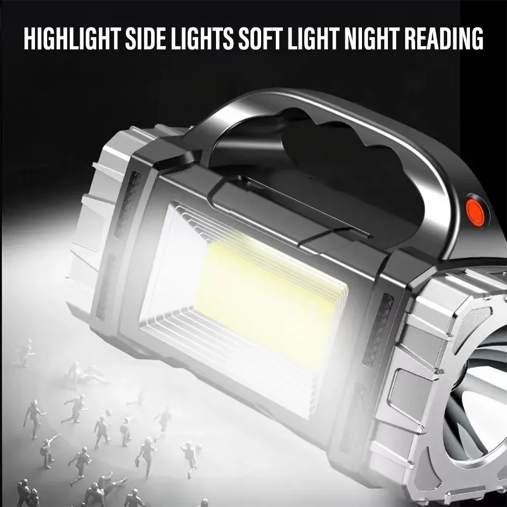 새로운 업그레이드 충전식 고출력 태양광 LED 손전등, - Outdoor Power Supply 리뷰 및 가격