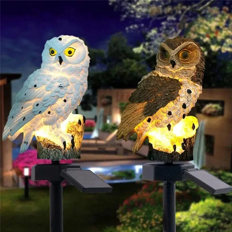 태양광 올빼미 조각상 정원등 LED 방수 야외 장식 ( - Outdoor Power Supply 리뷰 및 가격