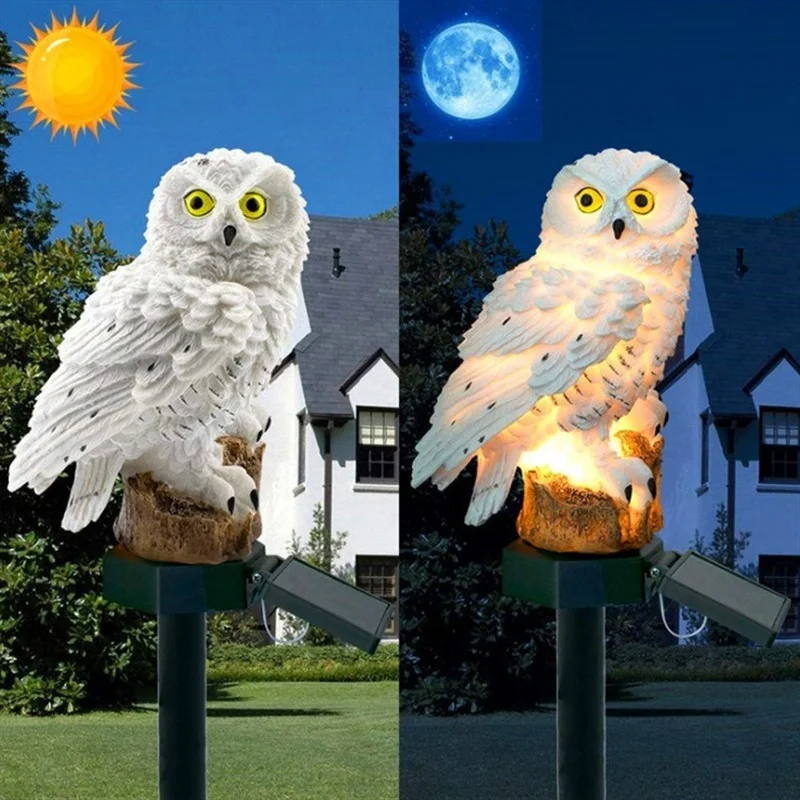 태양광 올빼미 조각상 정원등 LED 방수 야외 장식 ( - Outdoor Power Supply 리뷰 및 가격