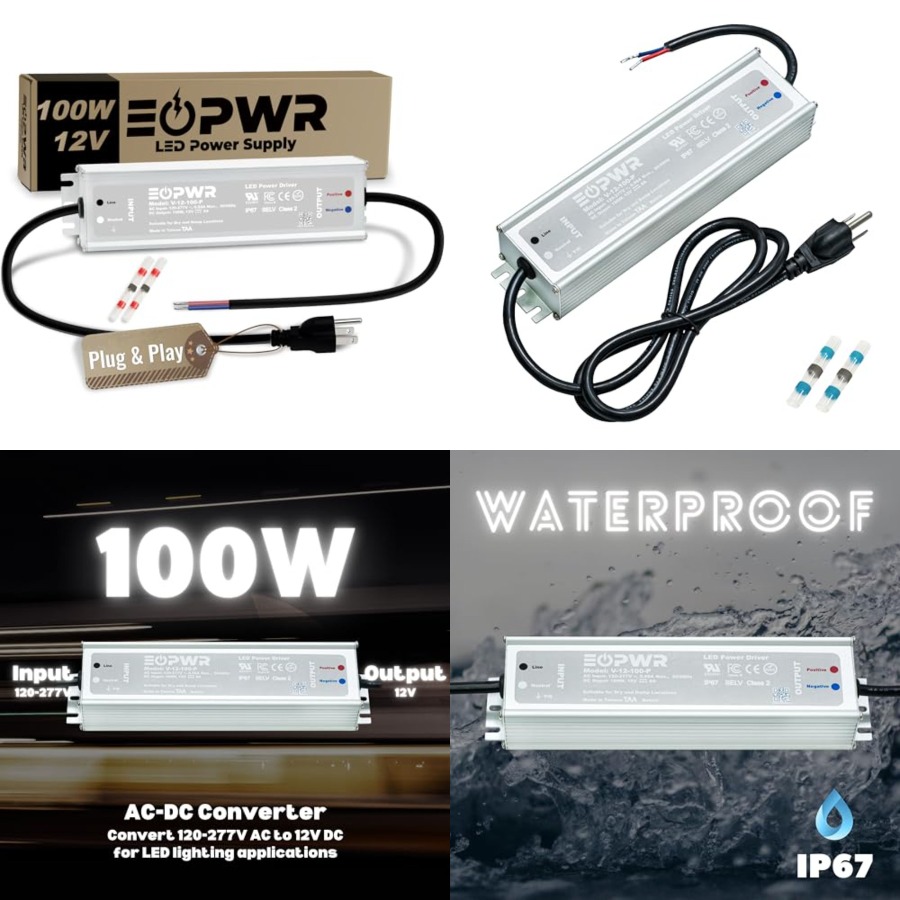 LED 드라이버 방수 IP67 전원 공급 장치 AC12 - Outdoor Power Supply 리뷰 및 가격