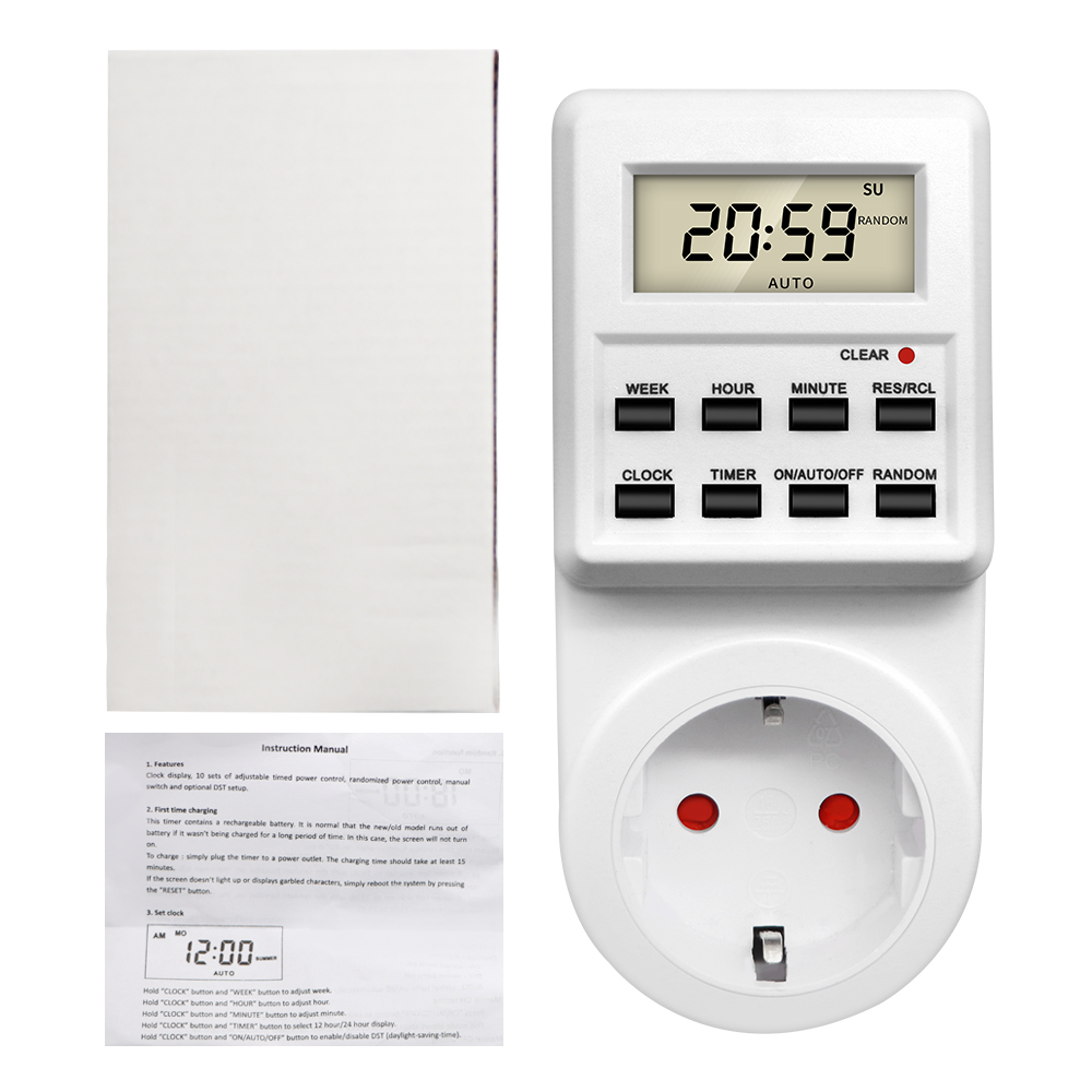 TM03 디지털 타이머 스위치 소켓, 24 시간 순환  - Outdoor Power Timer 리뷰 및 가격