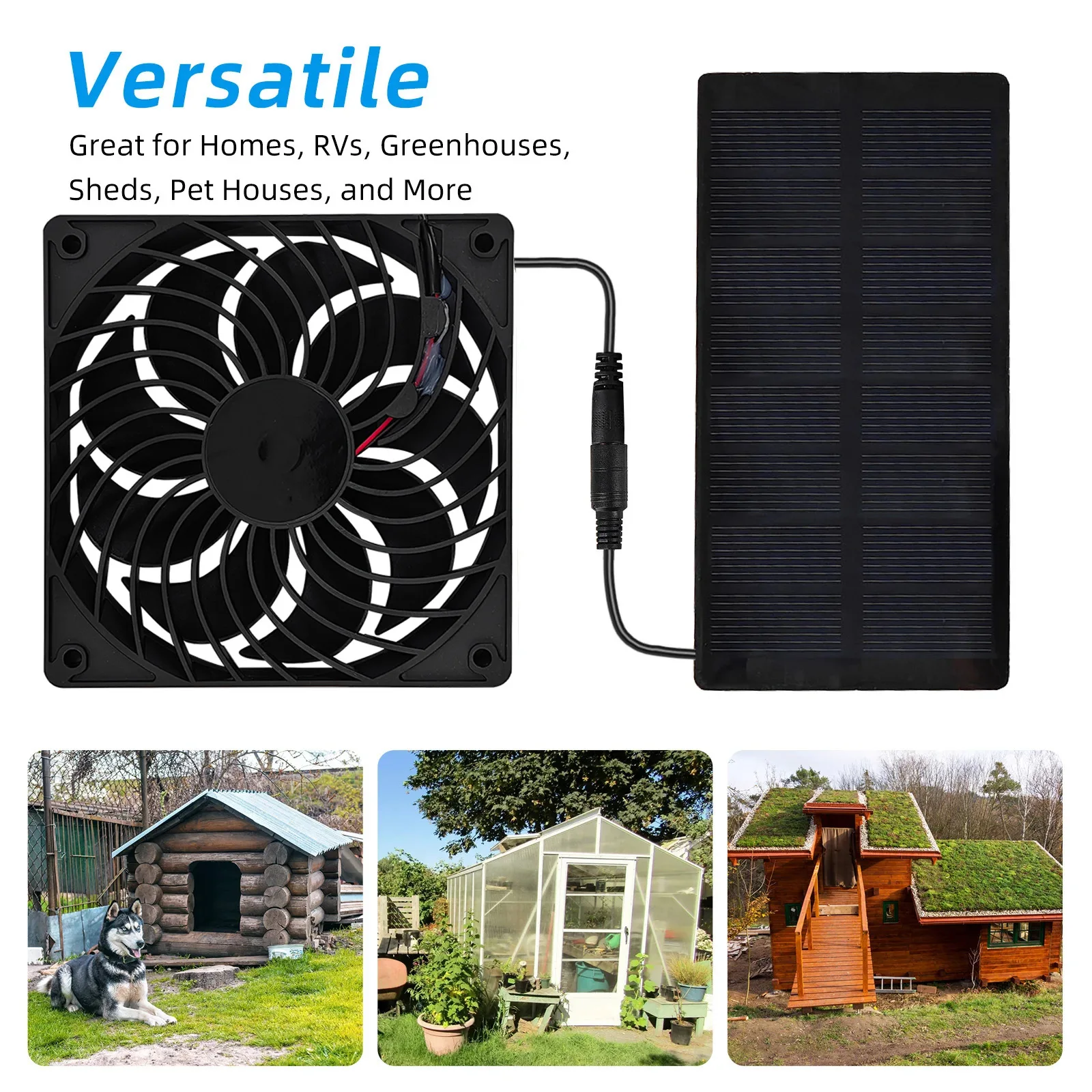 태양광 방수 12cm 배기 팬 키트, 온실, 닭장, 애 - Outdoor Power Vent 리뷰 및 가격