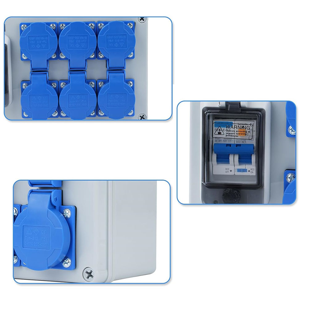 1PC IP54 벽걸이형 6핀 전원 분배기(1P+N F - Outdoor Power Distributors 리뷰 및 가격