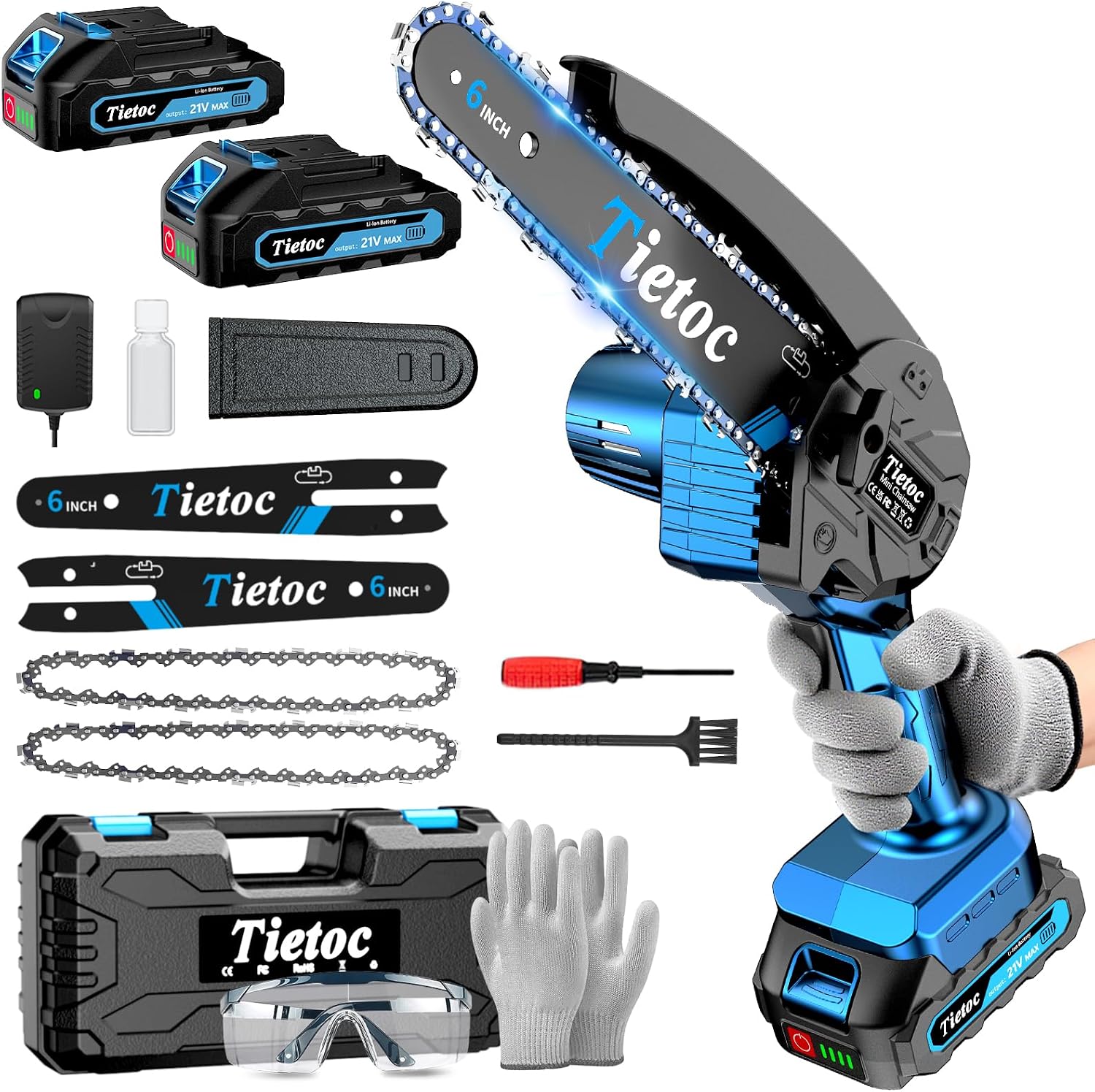 미니 전기톱, 6인치 무선 전기톱, 880W 강력 전동 - Electric Chainsaw Battery 리뷰 및 가격