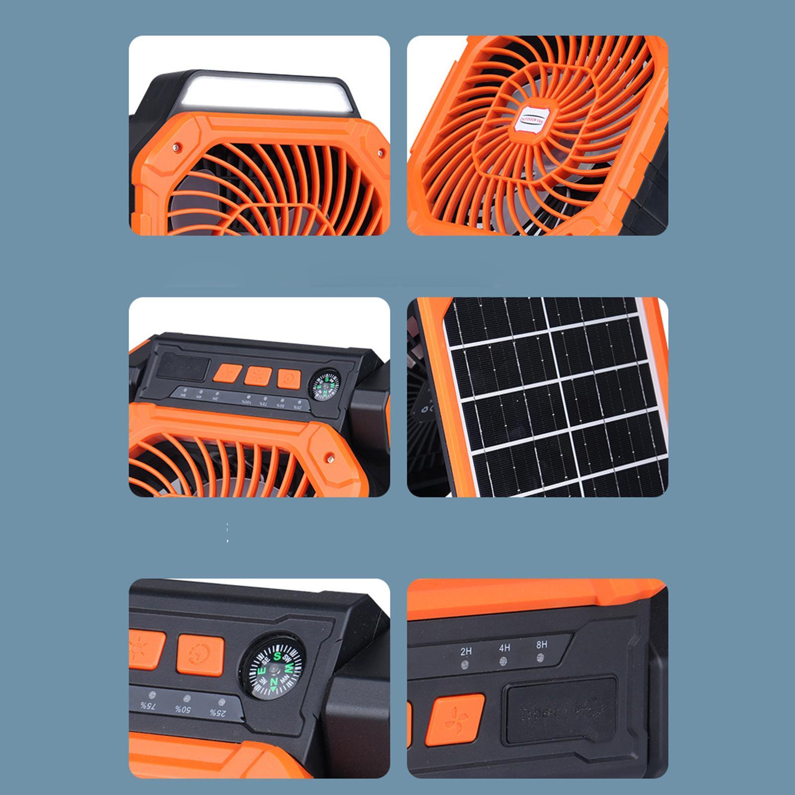 태양열 야외용 선풍기 USB 충전 캠핑용 선풍기 90도 - Outdoor Power Timer 리뷰 및 가격