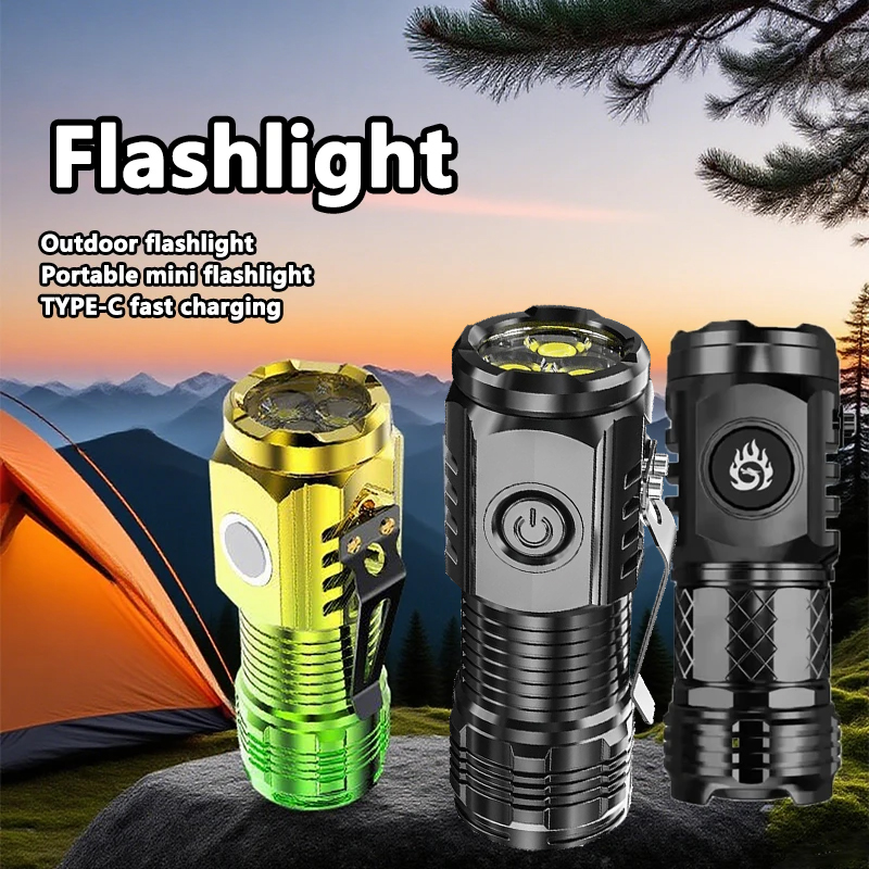 슈퍼 밝은 미니 LED 손전등 토치 충전식 낚시 조명  - Outdoor Power Supply 리뷰 및 가격